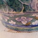 Lidded pot, Chinese ceramic urn celt decoration, blue and lilac
