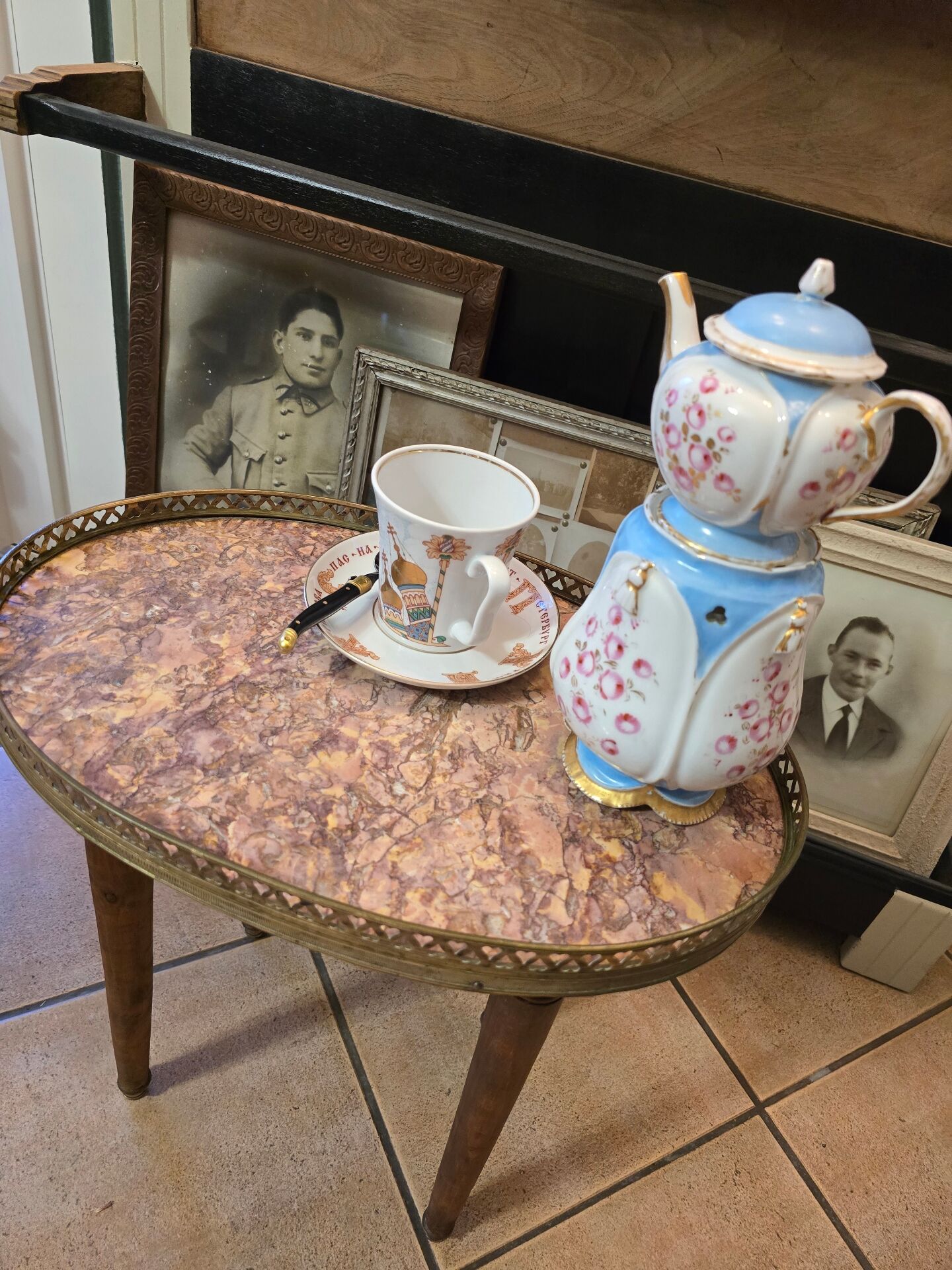 Restored Louis XVI style bouillotte table