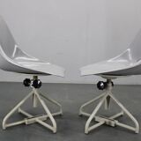1960s Miroslav Navratil Pair of Fiberglass Chairs for Vertex, Czechoslovaki
