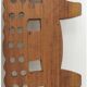 Wall-mounted coat rack carved from exotic solid wood – Ethnic craftsmanship &