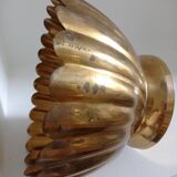 Coupe festonnée en laiton doré