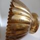 Scalloped cup in gilded brass