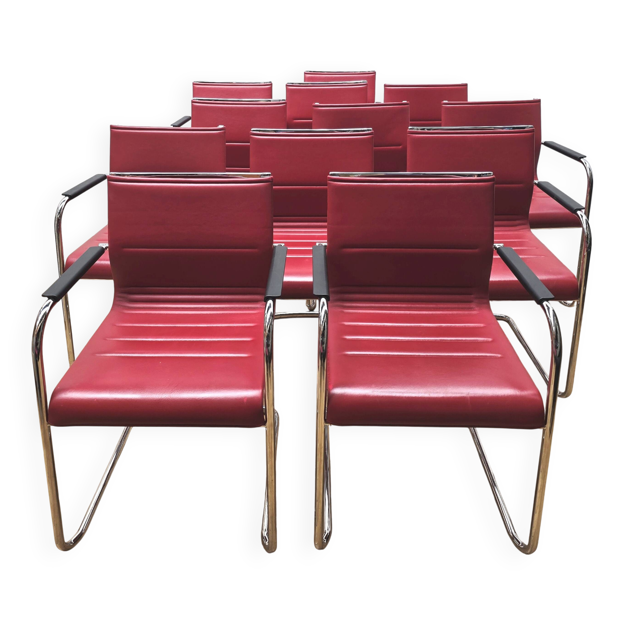 Suite of 12 ATK710 armchairs, ICF