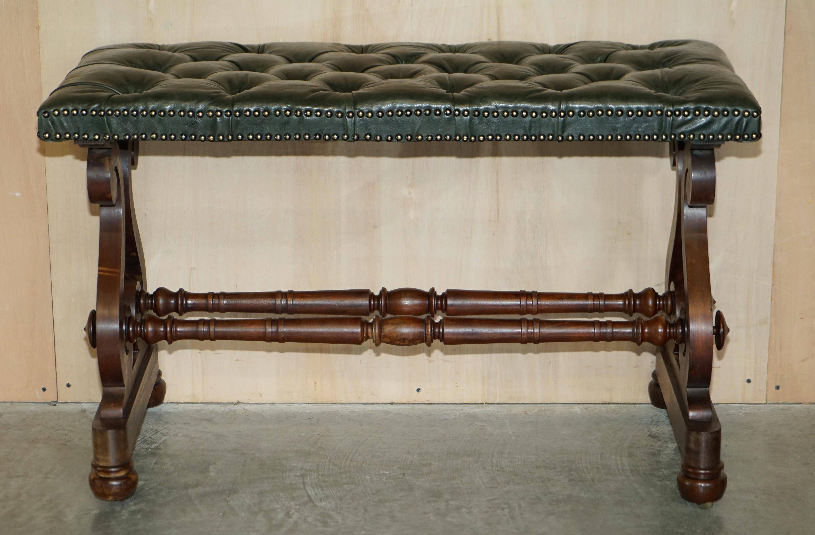 Victorian Chesterfield leather sofa