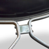 Armchair "Skater" by Jorgen Kastholm for KILL black leather 1st edition
