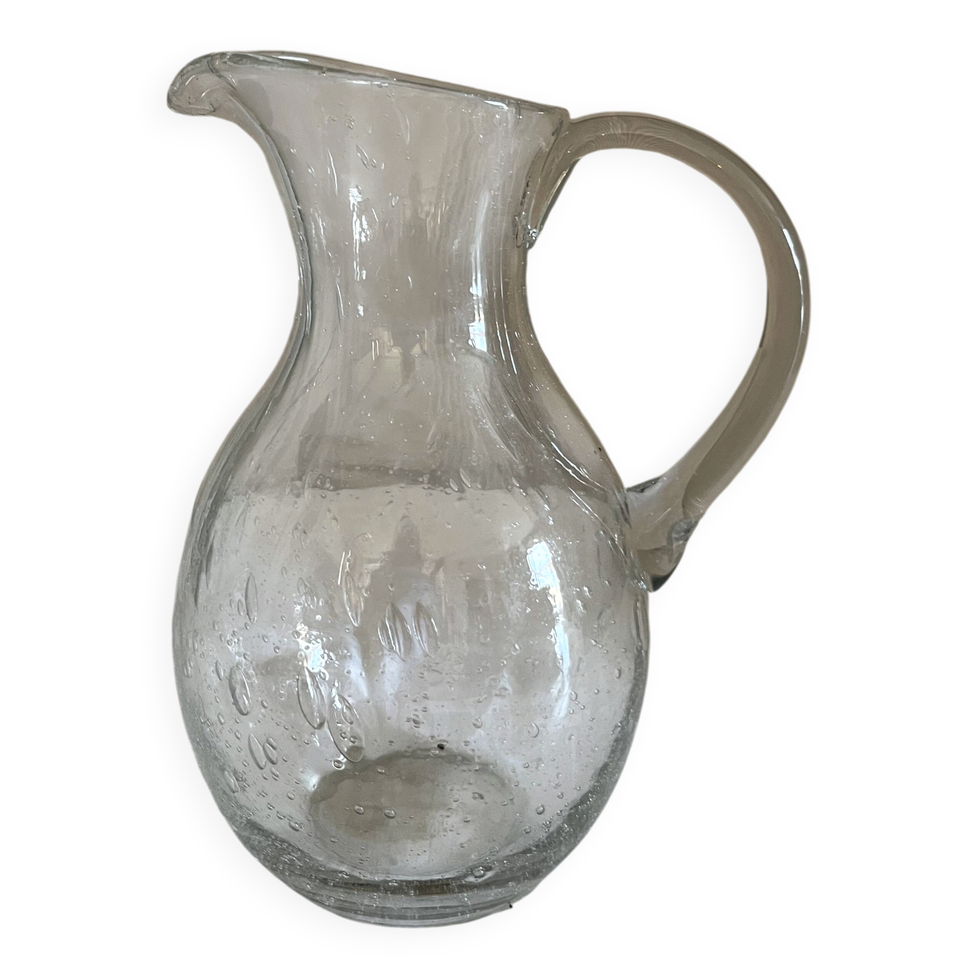 Bubble glass jug