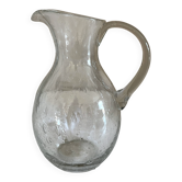 Bubble glass jug