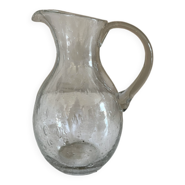 Bubble glass jug