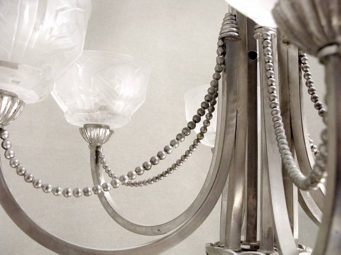 1930 chandelier with 6 lights