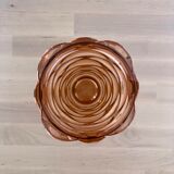 Vase en verre rose