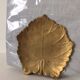 Mail holder, solid brass leaf 1970