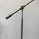 Pivoting brushed aluminum floor lamp from the 70s