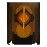 Oil on panel, Jean Boquet "Geometric Abstraction", c. 1945