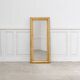 Long rectangular antique gold mirror 1930