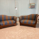 Pair of meridians in rosewood, Charles X period.