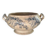 Old soup tureen Linotte model Creil & Montereau