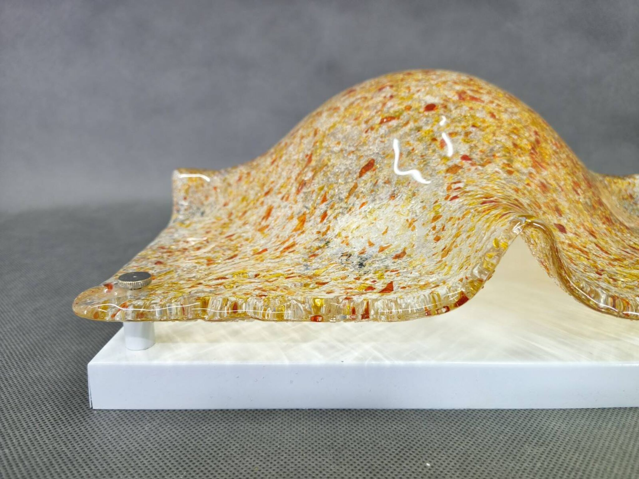 Pair of Murano Glass Wall Lights by Toni Zuccheri for Mazzega, 1970s