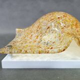 Pair of Murano Glass Wall Lights by Toni Zuccheri for Mazzega, 1970s