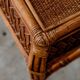 Dark rattan coffee table