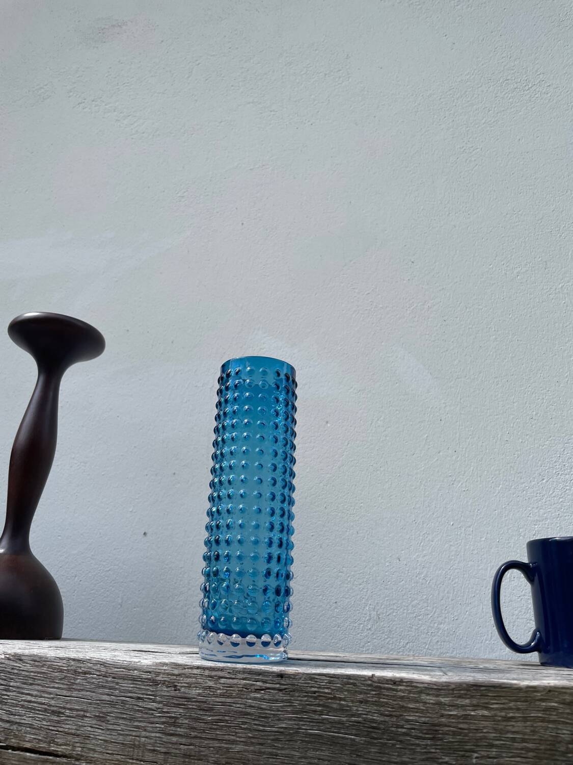 Gral blue glass vase 1960