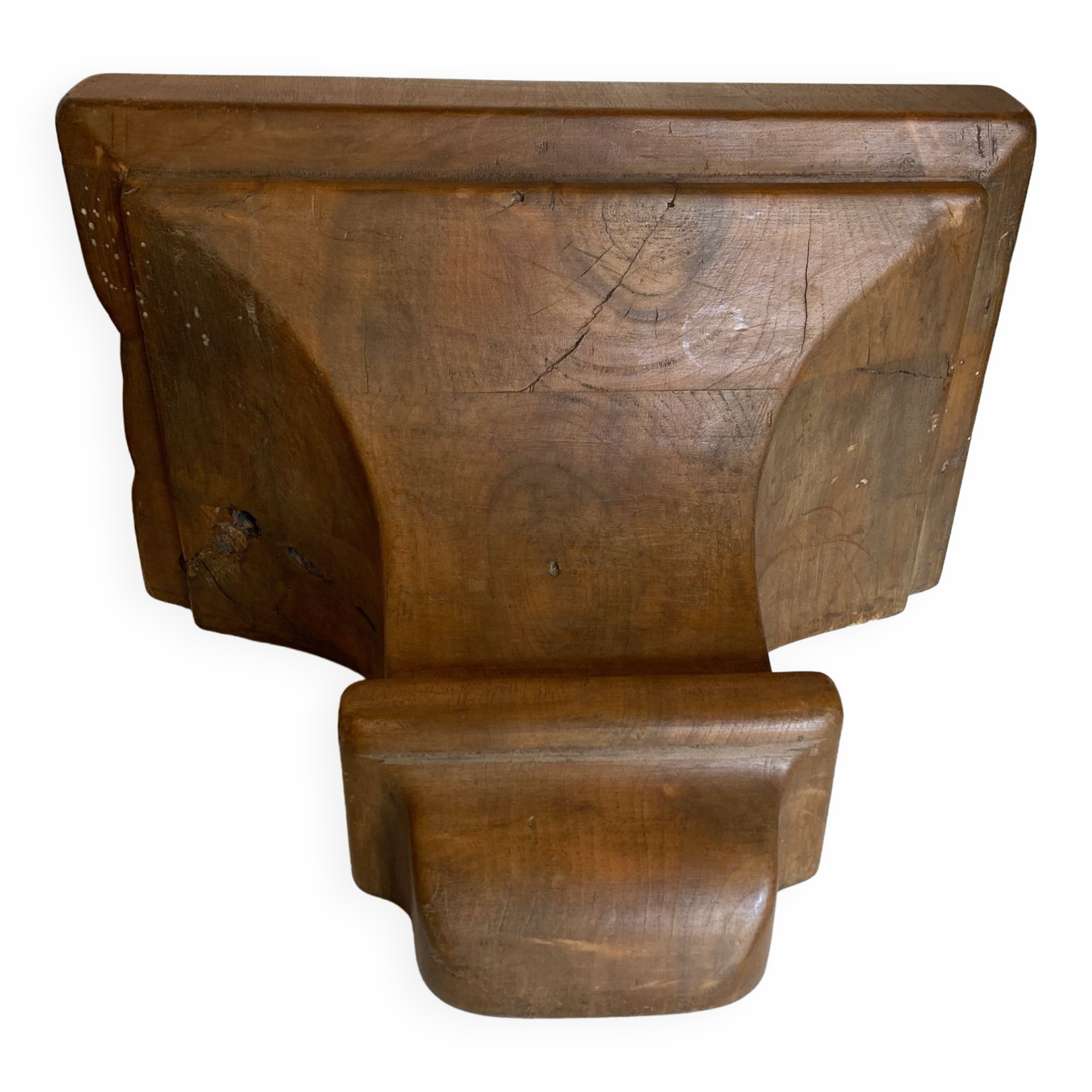 Neo classical console 19th shelf in solid oak