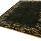 Hand-knotted anatolian antique 1970s 213 cm x 298 cm black wool carpet