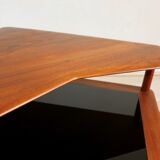 Coffee table angle "Minerva" Peter Hvidt 50s teak