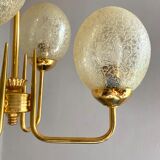 Vintage chandelier design amber globes