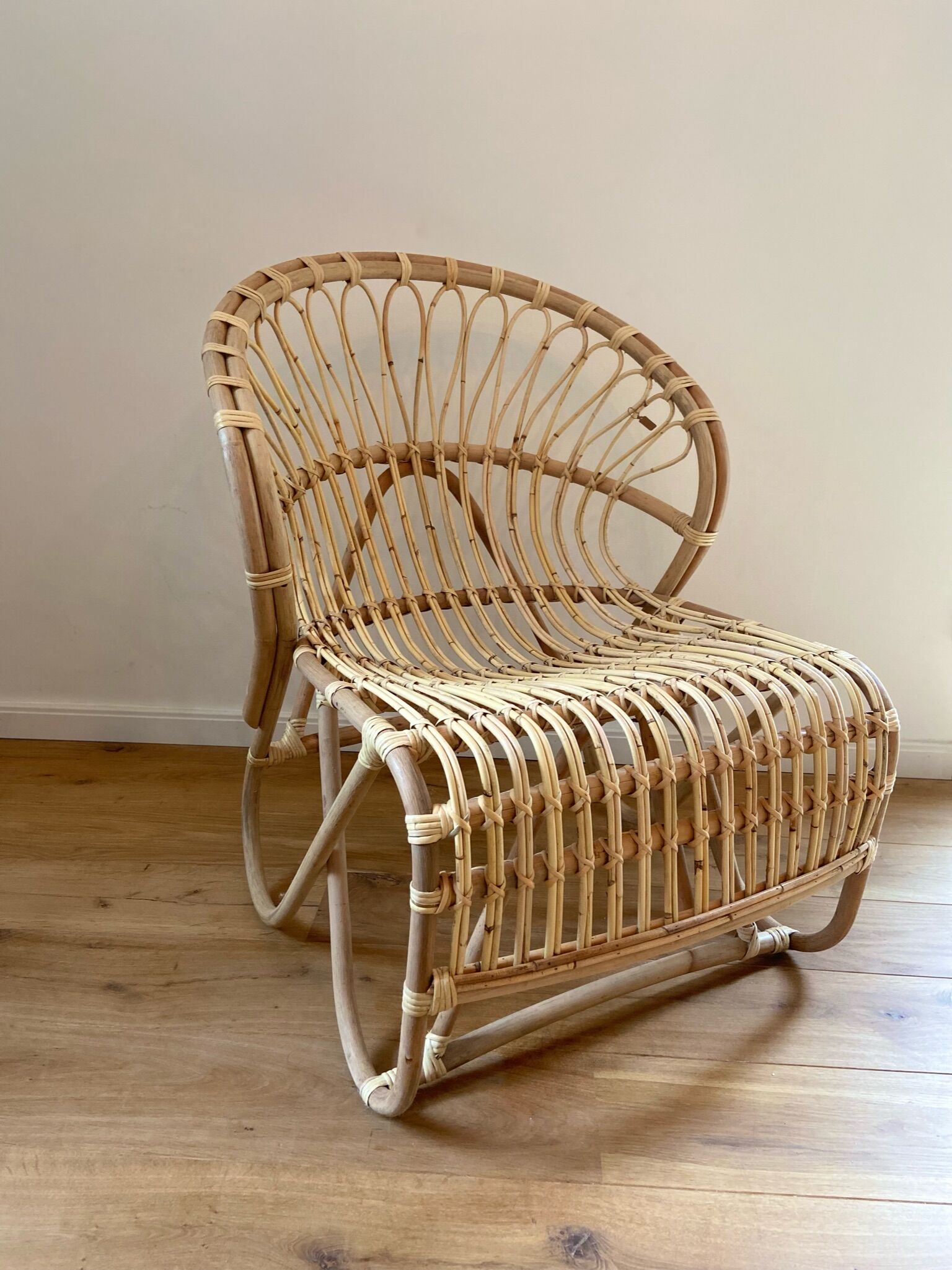 Rattan armchair
