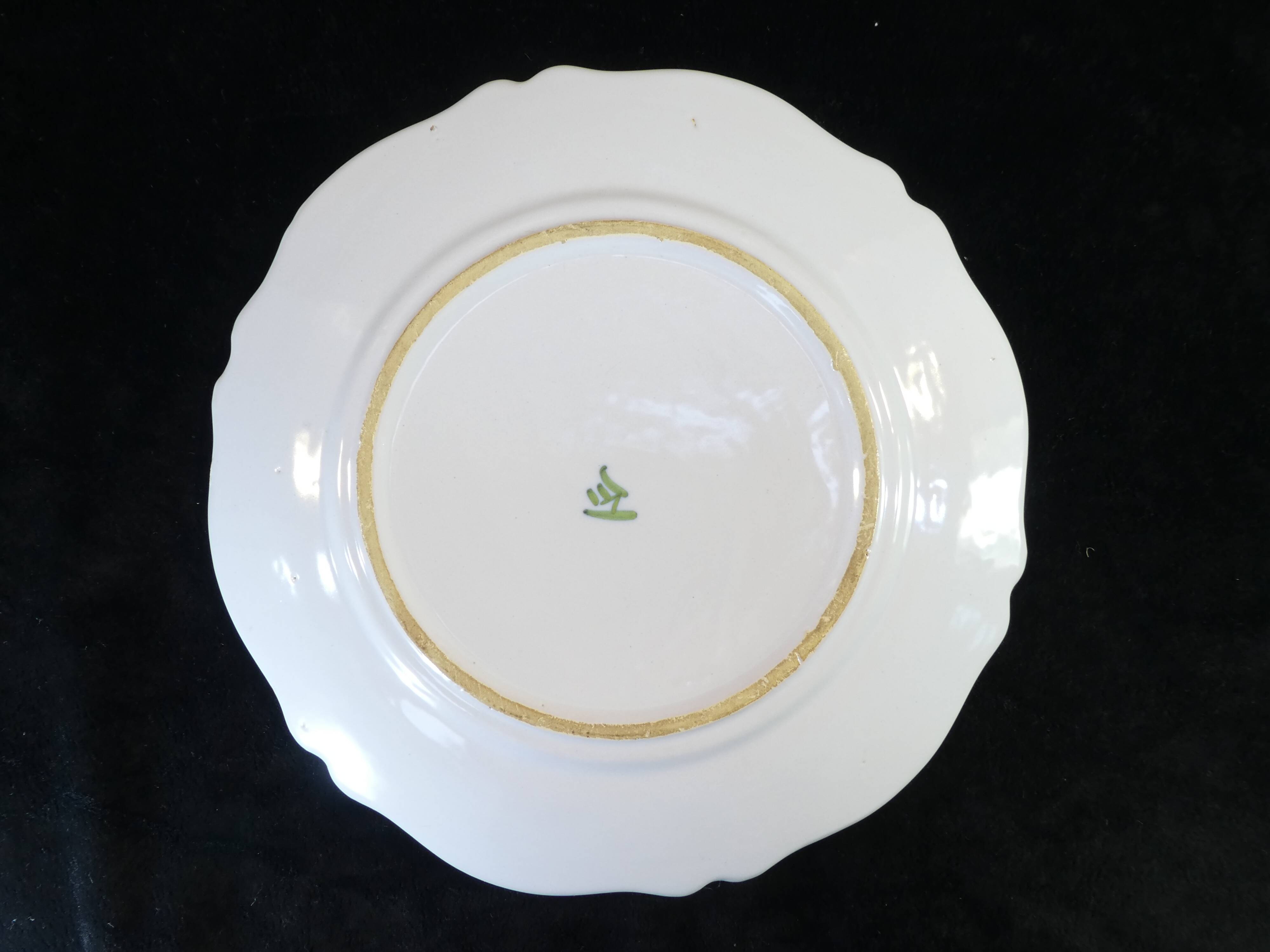 Assiette en faience de Malicorne signé émile Tessier