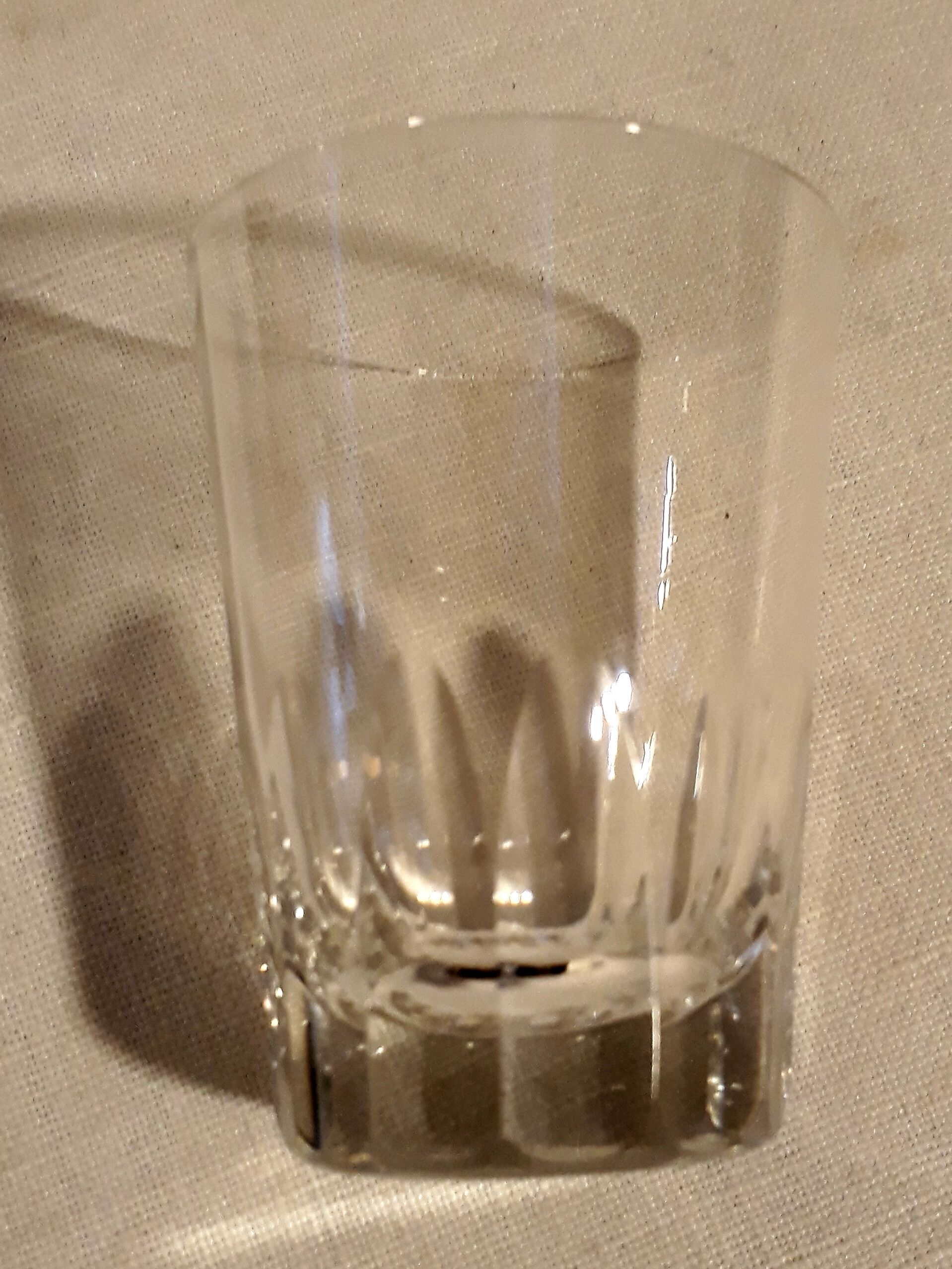Set of 6 crystal cups