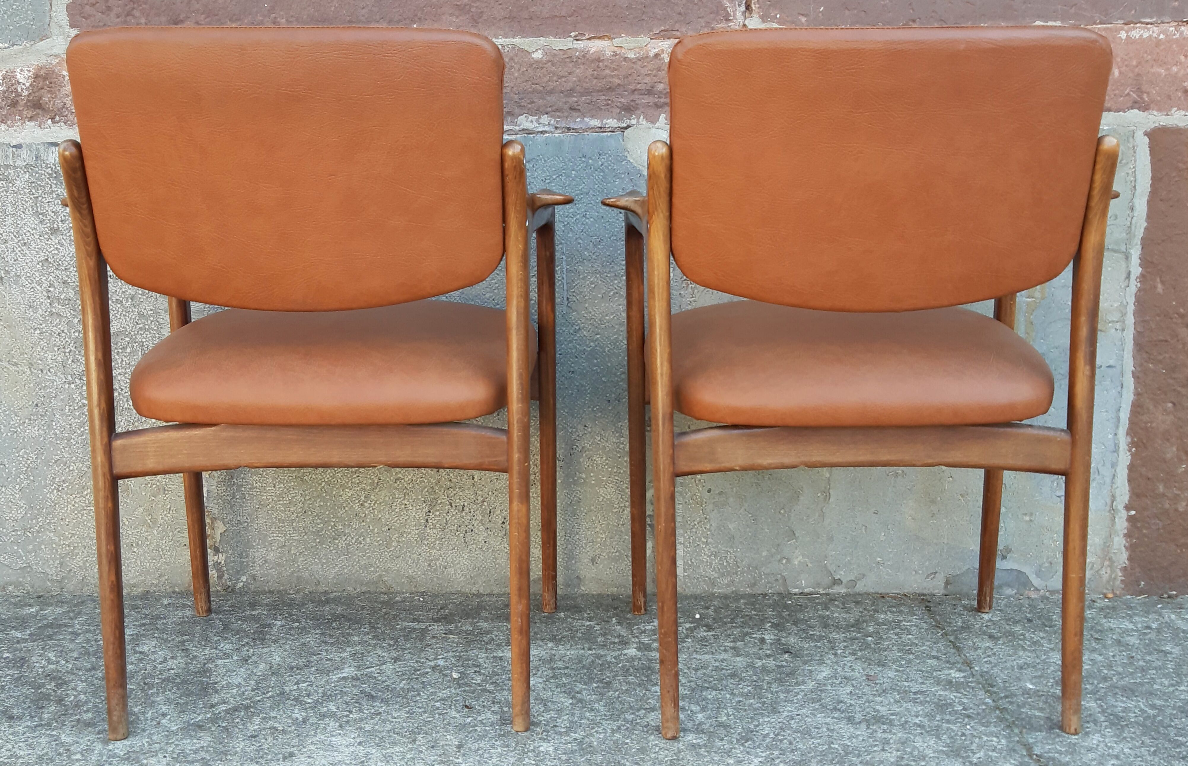 Pair of Scandinavian armchairs