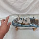 Model boat in bottle