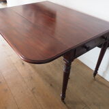 Mahogany side table with shutters