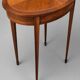Oval guéridon Louis XVI — Sun marquetry — 19th century