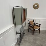 Vintage shelf in metal and wood