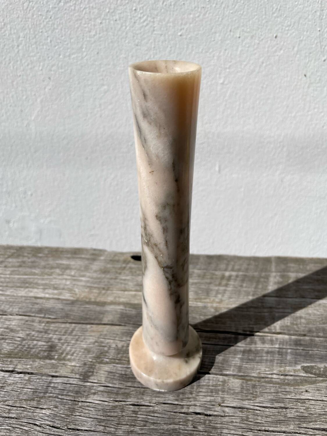 Vase marbre rose 1980