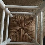 Stool straw sitting bohemian