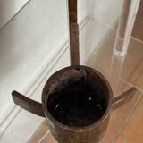 Large brutalist wrought iron chandelier, 1970s