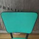 Lot de 2 chaises bois et moleskine verte