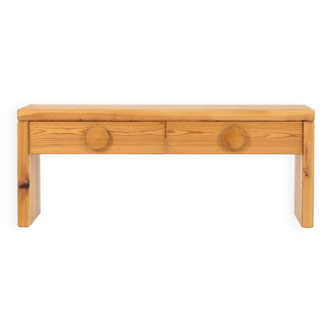 Pine bench/hallway cabinet in the manner of Ruben Ward