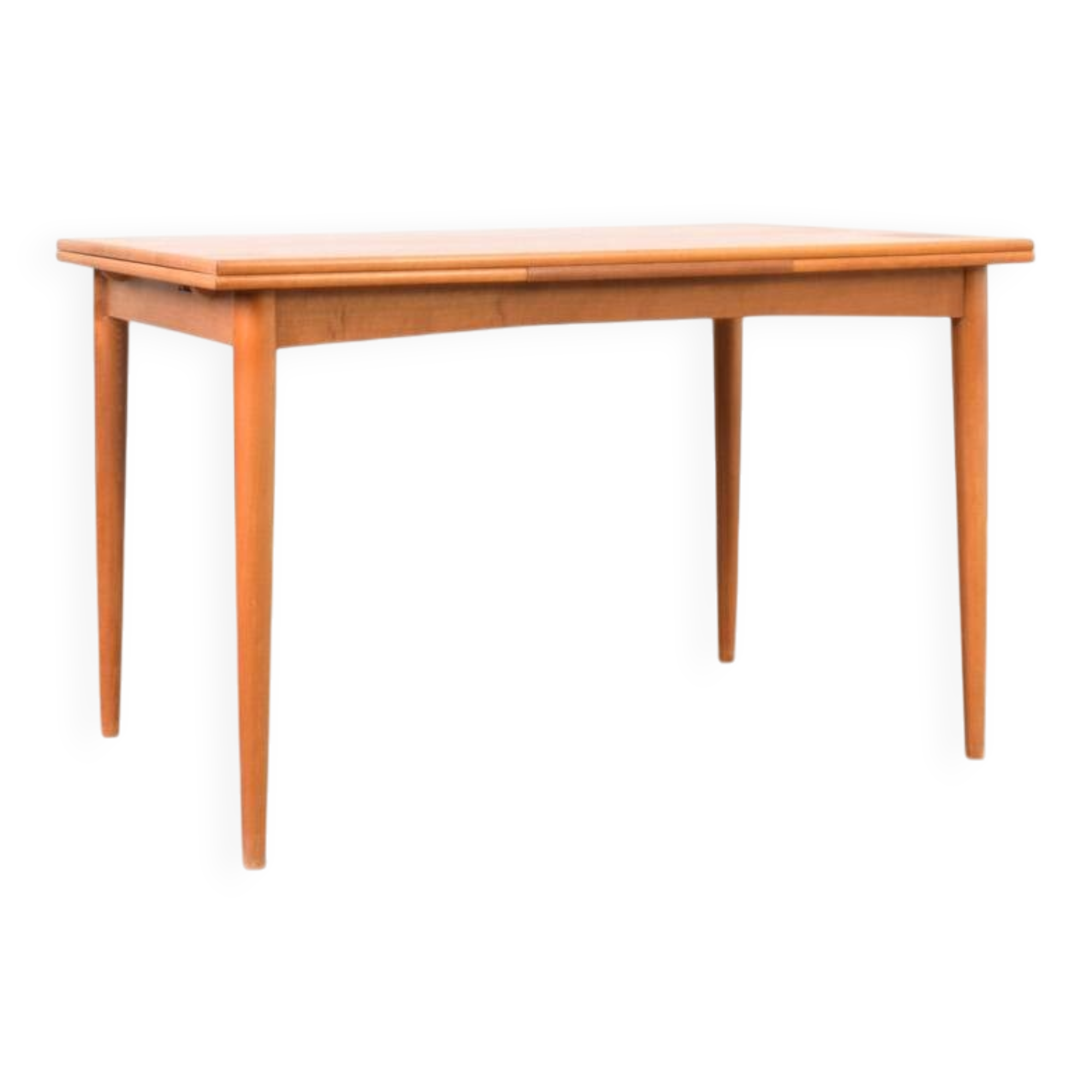 Mid-Century Danish Teak Extendable Dining Table, 1960s.