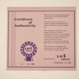 Orientalist painting lavi group israel – desert oasis - epoch: xxth century