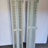 Louvered wooden shutter