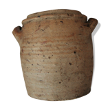 Terracotta clay pot with two handles