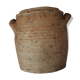 Terracotta clay pot with two handles
