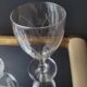 60's chiseled stemmed glasses