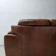 Brown buffalo leather sofa 193 cm