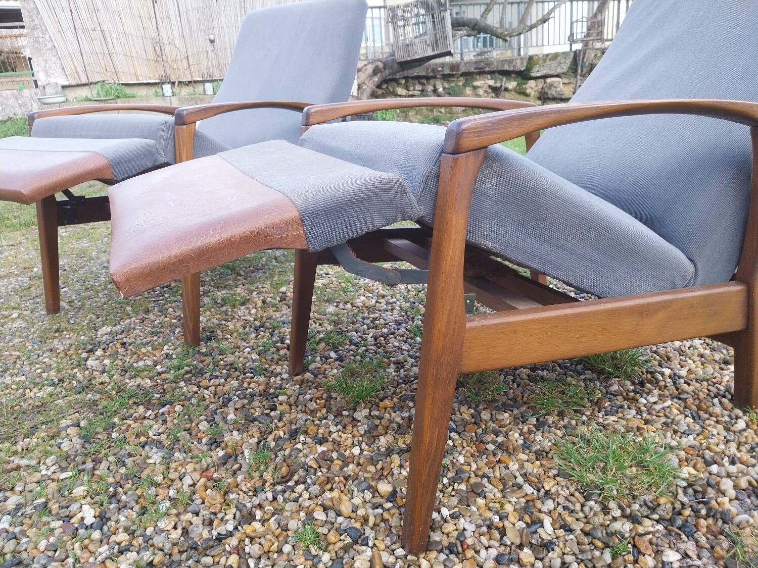 Scandinavian chaise longue armchair