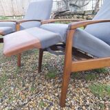 Scandinavian chaise longue armchair